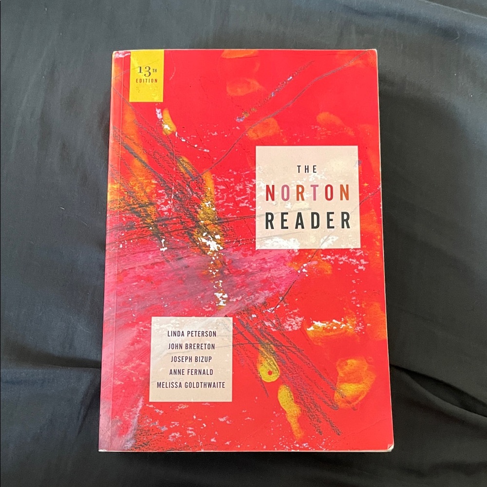 The Norton Reader Red Paperback Textbook